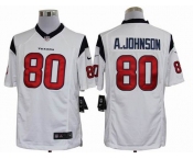 nike nfl jerseys houston texans #80 a.johnson white[nike limited]