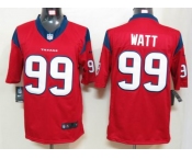 nike nfl jerseys houston texans #99 watt red[nike limited]