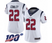 Women's Houston Texans #22 Gareon Conley White Vapor Untouchable Limited Player 100th Season Football Jersey