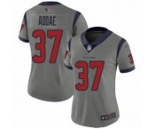 Women's Houston Texans #37 Jahleel Addae Limited Gray Inverted Legend Football Jersey