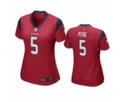 Women’s Houston Texans #5 Jalen Pitre Red Game Jersey