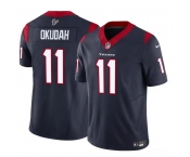 Youth Houston Texans #11 Jeff Okudah Navy 2024 F.U.S.E. Vapor Untouchable Limited Football Stitched Jersey