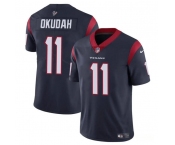 Youth Houston Texans #11 Jeff Okudah Navy Vapor Untouchable Limited Football Stitched Jersey