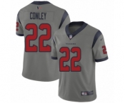 Youth Houston Texans #22 Gareon Conley Limited Gray Inverted Legend Football Jersey