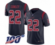 Youth Houston Texans #22 Gareon Conley Limited Navy Blue Rush Vapor Untouchable 100th Season Football Jersey