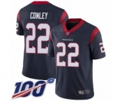 Youth Houston Texans #22 Gareon Conley Navy Blue Team Color Vapor Untouchable Limited Player 100th Season Football Jersey