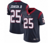 Youth Houston Texans #25 Duke Johnson Jr Navy Blue Team Color Vapor Untouchable Limited Player Football Jersey