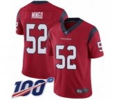 Youth Houston Texans #52 Barkevious Mingo Red Alternate Vapor Untouchable Limited Player 100th Season Football Jersey