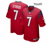 Youth Houston Texans #7 C J Stroud Red Stitched Game Jersey