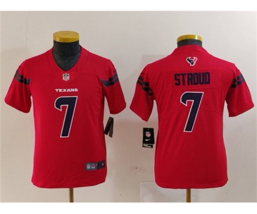 Youth Houston Texans #7 C.J. Stroud Red Vapor Untouchable Limited Stitched Jersey