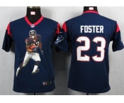 nike youth nfl jerseys houston texans #23 foster blue[portrait fashion]