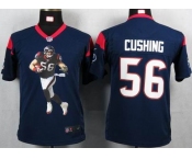 nike youth nfl jerseys houston texans #56 cushing blue[portrait fashion]