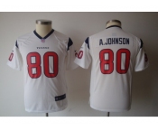 nike youth nfl jerseys houston texans #80 a.johnson white[nike]