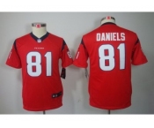 nike youth nfl jerseys houston texans #81 daniels red[nike]