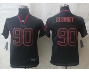 nike youth nfl jerseys houston texans #90 clowney black[Elite lights out][clowney]