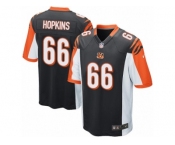 Men Nike Cincinnati Bengals #66 Trey Hopkins Game Black Team Color NFL Jersey