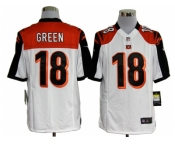 nike nfl jerseys cincinnati bengals #18 green white[game]