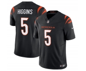 Men's Cincinnati Bengals #5 Tee Higgins Black F.U.S.E. Vapor Untouchable Limited Football Stitched Jersey