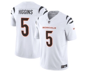 Men's Cincinnati Bengals #5 Tee Higgins White F.U.S.E. Vapor Untouchable Limited Football Stitched Jersey