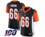 Men's Cincinnati Bengals #66 Trey Hopkins Black Team Color Vapor Untouchable Limited Player 100th Season Football Jersey