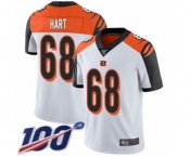 Men's Cincinnati Bengals #68 Bobby Hart White Vapor Untouchable Limited Player 100th Season Football Jersey Men's Cincinnati Bengals #68 Bobby Hart White Vapor Untouchable Limited Player 100th Season Football Jersey