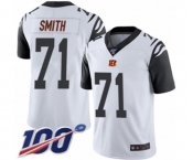 Men's Cincinnati Bengals #71 Andre Smith Limited White Rush Vapor Untouchable 100th Season Football Jersey Men's Cincinnati Bengals #71 Andre Smith Limited White Rush Vapor Untouchable 100th Season Football Jersey