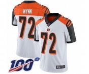 Men's Cincinnati Bengals #72 Kerry Wynn White Vapor Untouchable Limited Player 100th Season Football Jersey Men's Cincinnati Bengals #72 Kerry Wynn White Vapor Untouchable Limited Player 100th Season Football Jersey