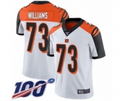 Men's Cincinnati Bengals #73 Jonah Williams White Vapor Untouchable Limited Player 100th Season Football Jersey Men's Cincinnati Bengals #73 Jonah Williams White Vapor Untouchable Limited Player 100th Season Football Jersey