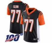 Men's Cincinnati Bengals #77 Cordy Glenn Black Team Color Vapor Untouchable Limited Player 100th Season Football Jersey Men's Cincinnati Bengals #77 Cordy Glenn Black Team Color Vapor Untouchable Limited Player 100th Season Football Jersey