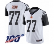 Men's Cincinnati Bengals #77 Cordy Glenn Limited White Rush Vapor Untouchable 100th Season Football Jersey Men's Cincinnati Bengals #77 Cordy Glenn Limited White Rush Vapor Untouchable 100th Season Football Jersey