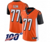 Men's Cincinnati Bengals #77 Cordy Glenn Orange Alternate Vapor Untouchable Limited Player 100th Season Football Jersey Men's Cincinnati Bengals #77 Cordy Glenn Orange Alternate Vapor Untouchable Limited Player 100th Season Football Jersey