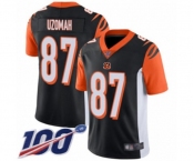 Men's Cincinnati Bengals #87 C.J. Uzomah Black Team Color Vapor Untouchable Limited Player 100th Season Football Jersey Men's Cincinnati Bengals #87 C.J. Uzomah Black Team Color Vapor Untouchable Limited Player 100th Season Football Jersey