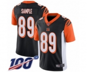 Men's Cincinnati Bengals #89 Drew Sample Black Team Color Vapor Untouchable Limited Player 100th Season Football Jersey Men's Cincinnati Bengals #89 Drew Sample Black Team Color Vapor Untouchable Limited Player 100th Season Football Jersey