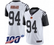 Men's Cincinnati Bengals #94 Sam Hubbard Limited White Rush Vapor Untouchable 100th Season Football Jersey Men's Cincinnati Bengals #94 Sam Hubbard Limited White Rush Vapor Untouchable 100th Season Football Jersey