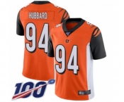 Men's Cincinnati Bengals #94 Sam Hubbard Orange Alternate Vapor Untouchable Limited Player 100th Season Football Jersey Men's Cincinnati Bengals #94 Sam Hubbard Orange Alternate Vapor Untouchable Limited Player 100th Season Football Jersey