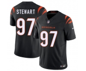 Men's Cincinnati Bengals #97 Shemar Stewart Black 2025 Draft F.U.S.E. Vapor Untouchable Limited Football Stitched Jersey