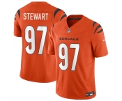 Men's Cincinnati Bengals #97 Shemar Stewart Orange 2025 Draft F.U.S.E. Vapor Untouchable Limited Football Stitched Jersey