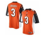 Men's Nike Cincinnati Bengals #3 Jeff Driskel Limited Orange Alternate NFL Jersey