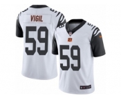 Men's Nike Cincinnati Bengals #59 Nick Vigil Limited White Rush NFL Jersey