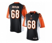 Men's Nike Cincinnati Bengals #68 Kevin Zeitler Limited Black Team Color NFL Jersey