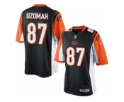Men's Nike Cincinnati Bengals #87 C.J. Uzomah Limited Black Team Color NFL Jersey