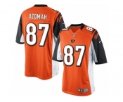 Men's Nike Cincinnati Bengals #87 C.J. Uzomah Limited Orange Alternate NFL Jersey
