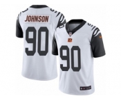 Men's Nike Cincinnati Bengals #90 Michael Johnson Limited White Rush NFL Jersey