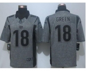 nike nfl jerseys cincinnati bengals #18 green gray[nike Limited]