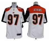 nike nfl jerseys cincinnati bengals #97 atkins white[nike limited]