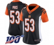 Women's Cincinnati Bengals #53 Billy Price Black Team Color Vapor Untouchable Limited Player 100th Season Football Jersey