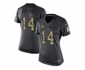 Women's Nike Cincinnati Bengals #14 Andy Dalton Limited Black 2016 Salute to Service NFL Jersey