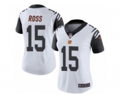 Women's Nike Cincinnati Bengals #15 John Ross Limited White Rush NFL Jersey
