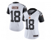 Women's Nike Cincinnati Bengals #18 A.J. Green Limited White Rush NFL Jersey