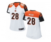Women's Nike Cincinnati Bengals #28 Joe Mixon Game White NFL Jersey